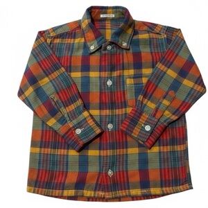 VINTAGE Plaid Western Style Shirt
